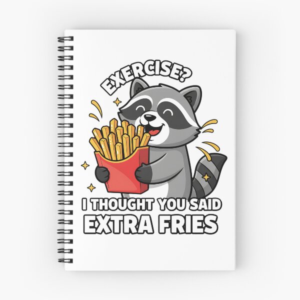 Item preview, Exercise I Thought You Said Extra Fries - Funny Raccoon designed and sold by Joyful-Park.