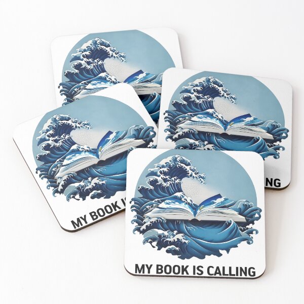 Item preview, My Book Is Calling & I Must Go – Oceanic Book Art designed and sold by CivilOrangeDesigns.