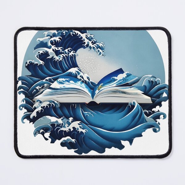 Item preview, My Book Is Calling & I Must Go – Oceanic Book Art designed and sold by CivilOrangeDesigns.
