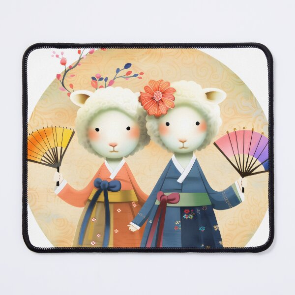 Item preview, Cute Sheep in Hanbok Art designed and sold by Anicue.