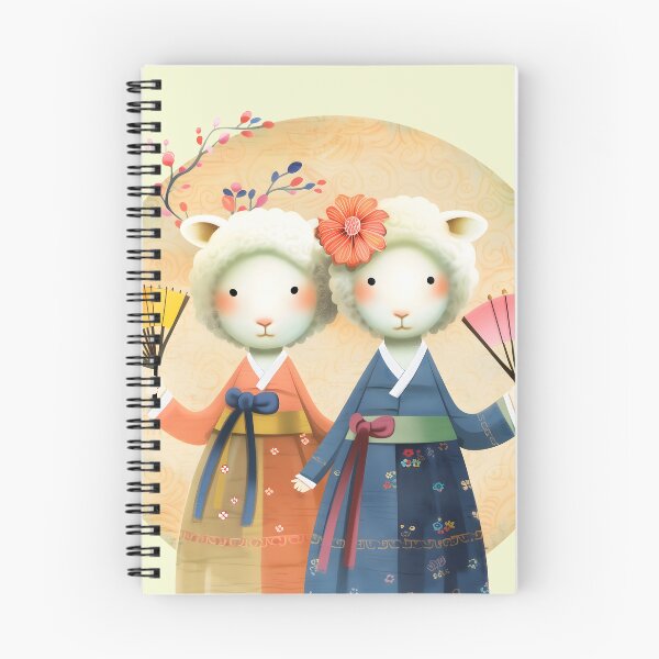 Item preview, Cute Sheep in Hanbok Art designed and sold by Anicue.
