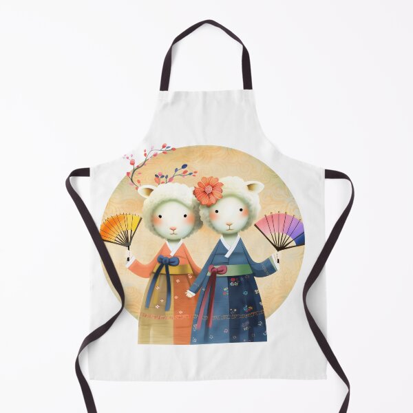 Item preview, Cute Sheep in Hanbok Art designed and sold by Anicue.