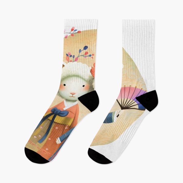 Item preview, Cute Sheep in Hanbok Art designed and sold by Anicue.