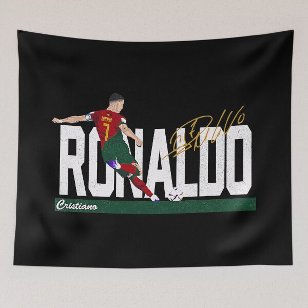 Aperçu de l'œuvre Maillot Cristiano Ronaldo Portugal - Dernière Coupe du Monde 2 Style Vintage créée et vendue par tzeanareola.