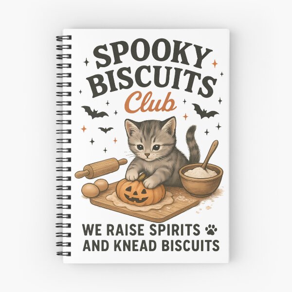 Item preview, Spooky Biscuits Club Cute Cat Halloween designed and sold by Jaanussar.