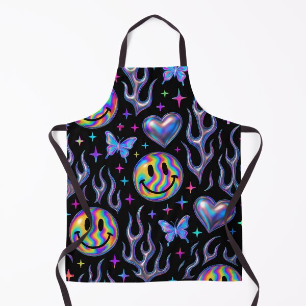 Item preview, Y2K Smiley Chaos Retro 90s Aesthetic Pattern designed and sold by Buzzink.