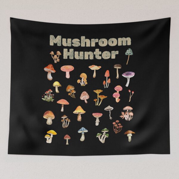 Item preview, 'Mushroom Hunter' - Vintage Classic & Colorful Design designed and sold by AtushaSpark.