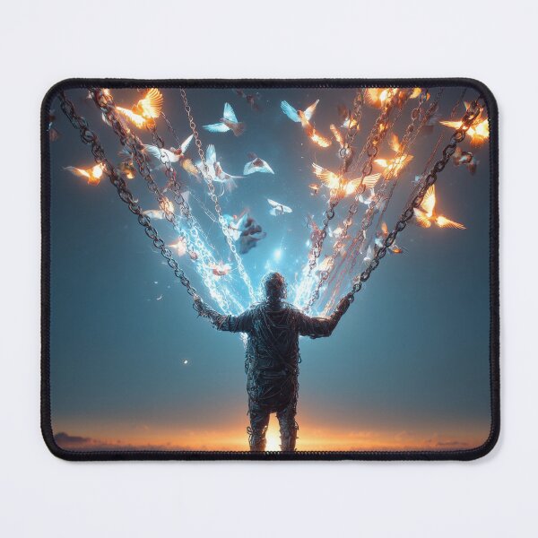 Item preview, ?️✨ You Are Free – Chains to Freedom Surreal Art ✨?️ designed and sold by VisionaryVeils.