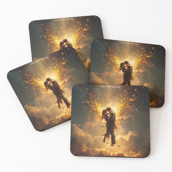 Item preview, ?✨ You Are Loved – Celestial Embrace Art ✨? designed and sold by VisionaryVeils.
