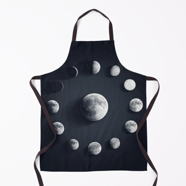 Item preview, Minimalist Lunar Phases Cycle Diagram - Black & White Scientific Moon Art designed and sold by casualnature.