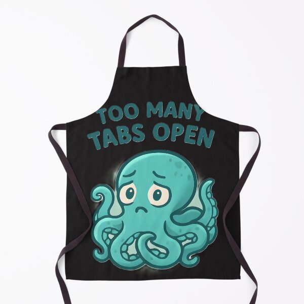 Item preview, Too Many Tabs Open – Overthinking Octopus Design designed and sold by WhisperFrame.