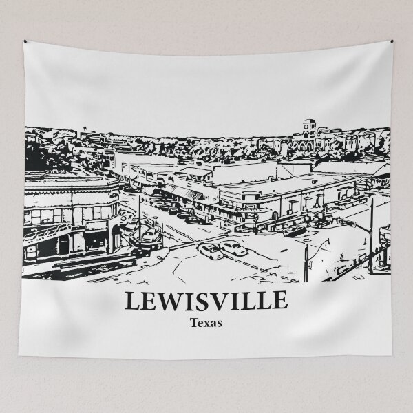Item preview, Lewisville - Texas designed and sold by Lakeric Cityscapes.