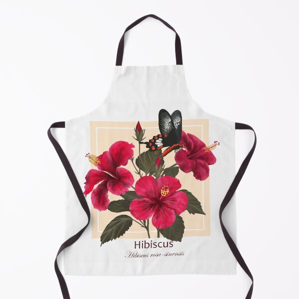 Aperçu de l'œuvre Fleur d'hibiscus et papillon mormon écarlate créée et vendue par Art_By_Wing.