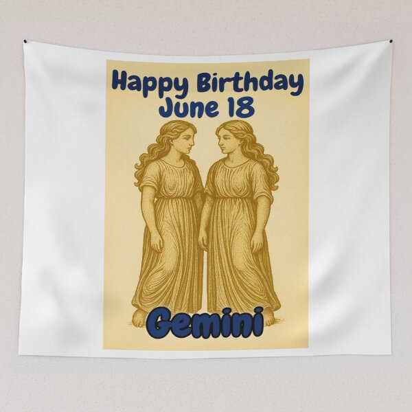 Item preview, Birthday Zodiac Sign – June 18 designed and sold by ariksworld.