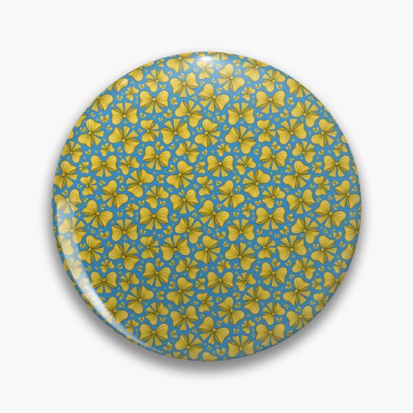 Item preview, Patrón de lazos amarillos sobre fondo azul. designed and sold by Cherevan.