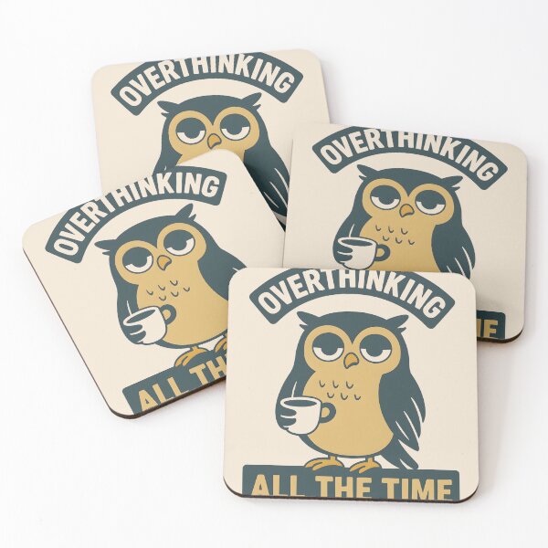 Item preview, Overthinking Owl – Too much thinking, too little sleep designed and sold by Hischers Solution.
