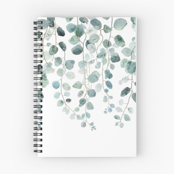 Item preview, Eucalyptus Serenity Watercolor Hanging Leaves designed and sold by LeafPH.