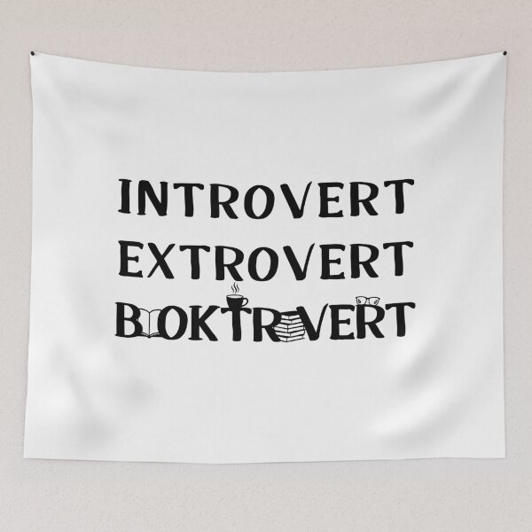 Item preview, Introvert, Extrovert, Booktrovert designed and sold by BaffledSnout.