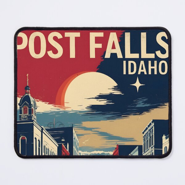 Item preview, Post Falls Idaho 1950s USA Vintage Travel Tourism designed and sold by TravelersGems.