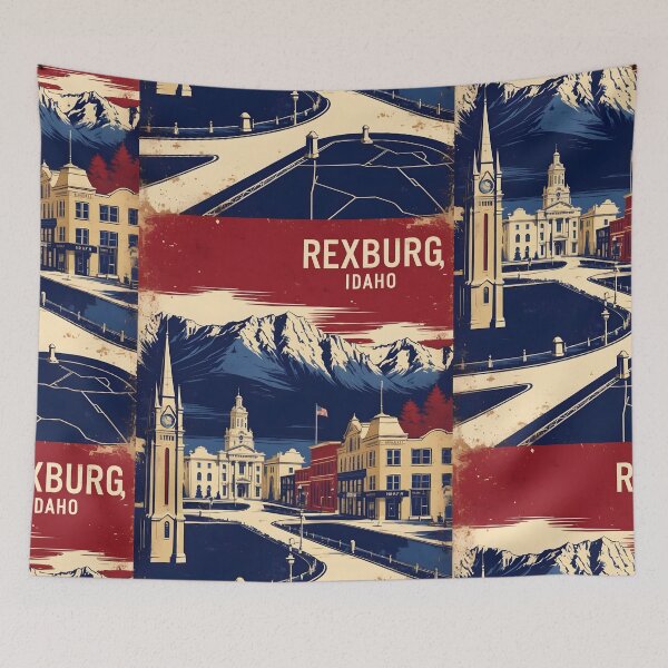 Item preview, Rexburg Idaho 1950s USA Vintage Travel Tourism designed and sold by TravelersGems.