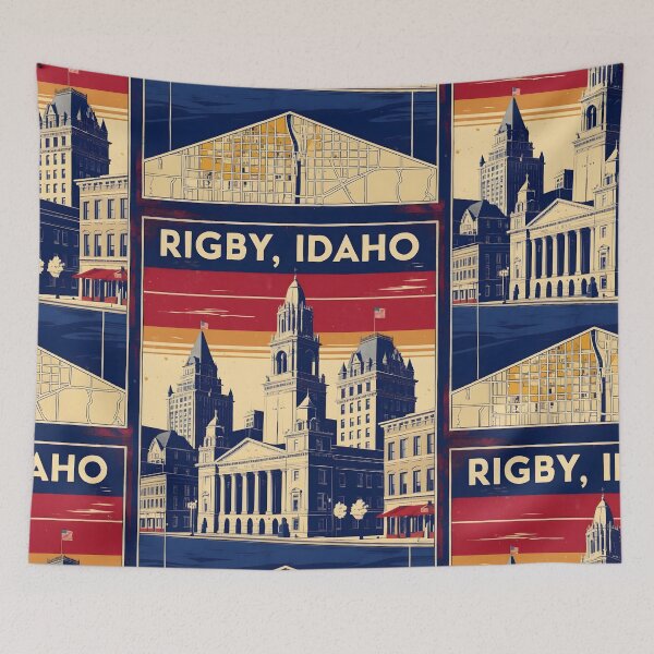 Item preview, Rigby Idaho 1950s USA Vintage Travel Tourism designed and sold by TravelersGems.
