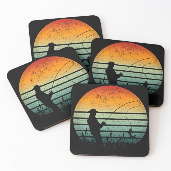 Item preview, Retro Sunset Vintage Fishing, Gift For Fishing Lovers designed and sold by MagdaMoonArt.