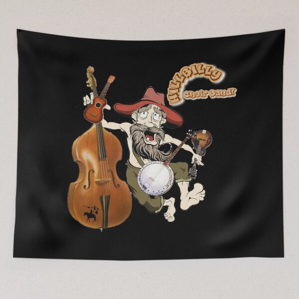 Item preview, Hillbilly Choir Band Logo - JLMusic Program - Black Background designed and sold by Jenny Lester Music.