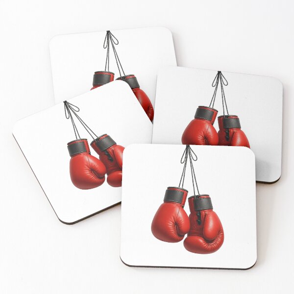 Item preview, Red Boxing Gloves Hanging Illustration designed and sold by Harprints.Studio.