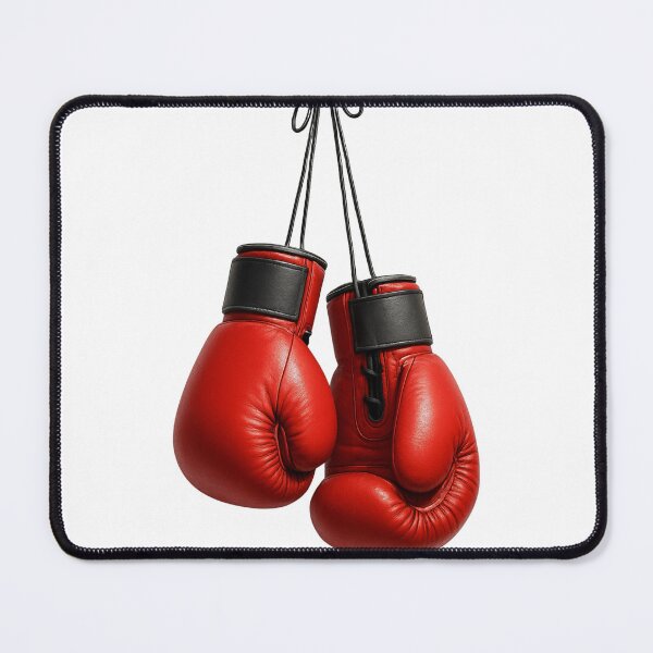 Item preview, Red Boxing Gloves Hanging Illustration designed and sold by Harprints.Studio.
