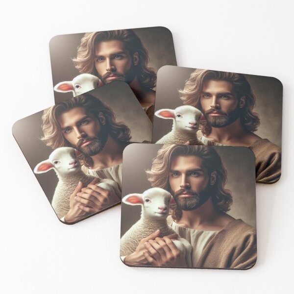 Item preview, Jesus holding a lamb designed and sold by JesusClub.
