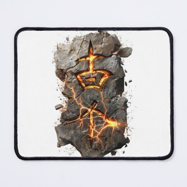Item preview, Ancient Power Rune – Cracked Stone Symbol designed and sold by AlexLineArt.