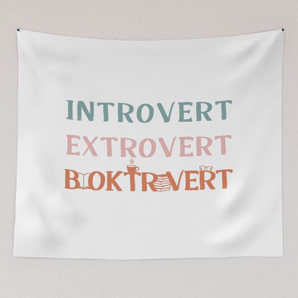 Item preview,  Introvert, Extrovert, Booktrovert designed and sold by BaffledSnout.