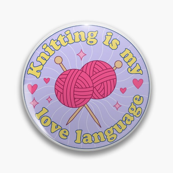 Item preview, Knitting Is My Love Language | Cute Yarn Balls Knitting Lover Gift designed and sold by PinFlick.