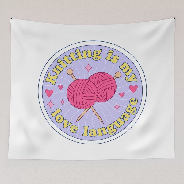 Item preview, Knitting Is My Love Language | Cute Yarn Balls Knitting Lover Gift designed and sold by PinFlick.