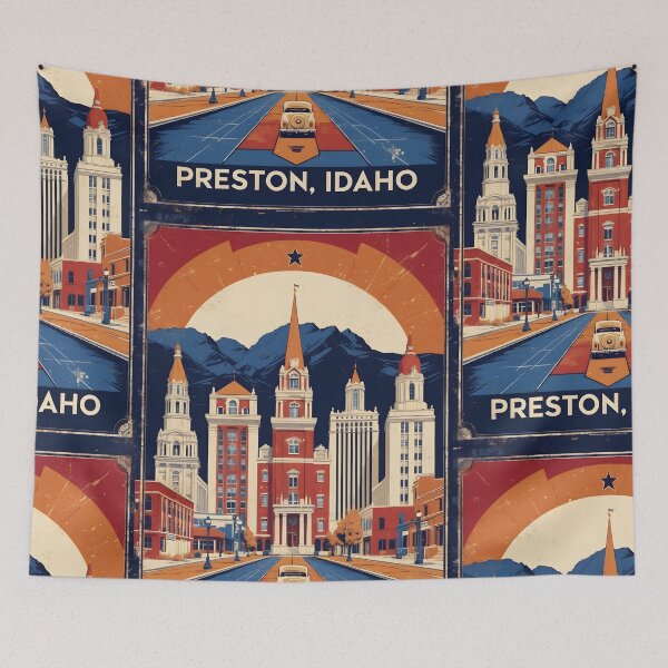 Item preview, Preston Idaho 1950s USA Vintage Travel Tourism designed and sold by TravelersGems.