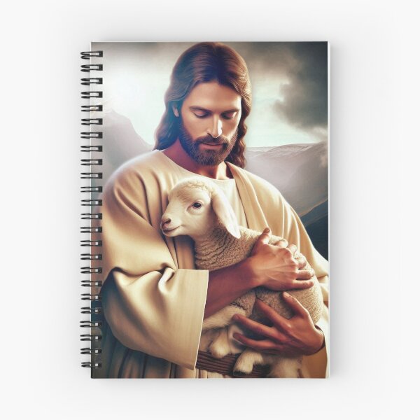 Item preview, Jesus protecting his lamb designed and sold by JesusClub.