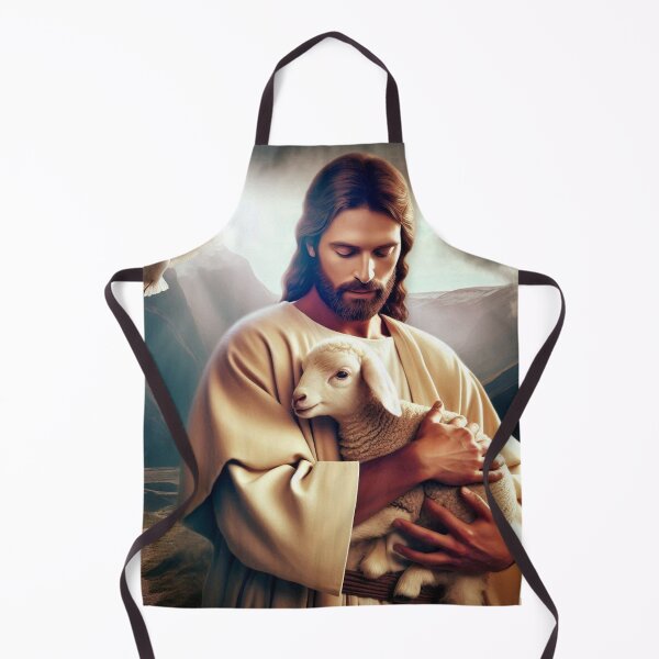 Item preview, Jesus protecting his lamb designed and sold by JesusClub.