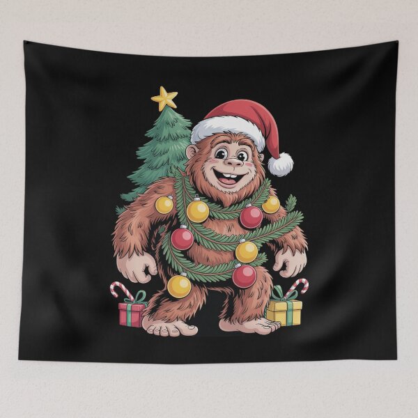 Item preview, Most Wonderful Christmas Bigfoot Christmas Tree Lights Xmas Boys Men Sasquax designed and sold by Gogetgiggles.