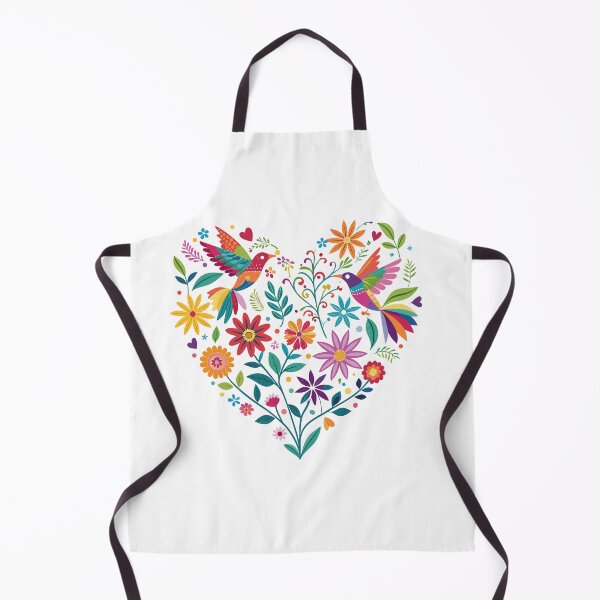 Item preview, Otomi Heart Folk Art – Colorful Mexican Embroidery Design designed and sold by VividOrganica.