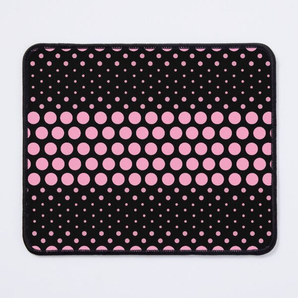 Item preview, Girly Dotwave Pink Polka Dots on Black designed and sold by POLKAIWERX.