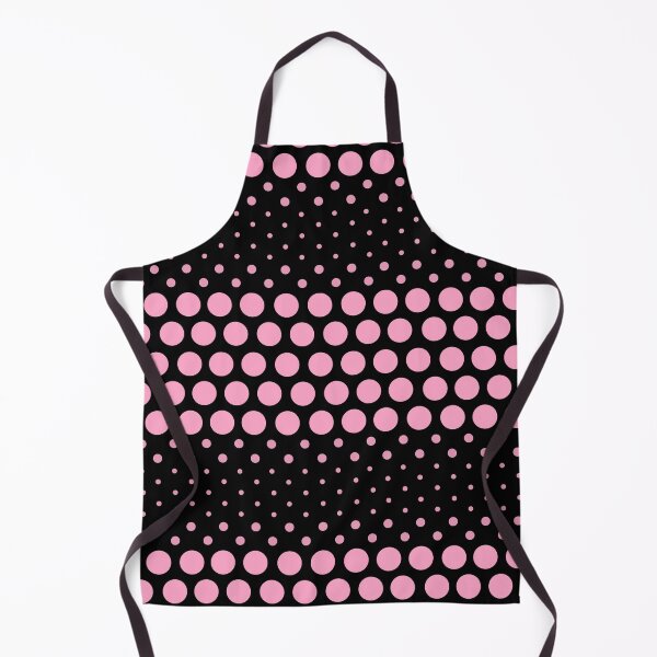 Item preview, Girly Dotwave Pink Polka Dots on Black designed and sold by POLKAIWERX.