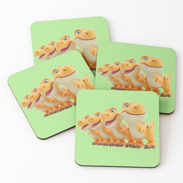 Item preview, Cute T-Rex Dino Squad - Orange Cartoon Tyrannosaurus Rex Line Up designed and sold by casualnature.