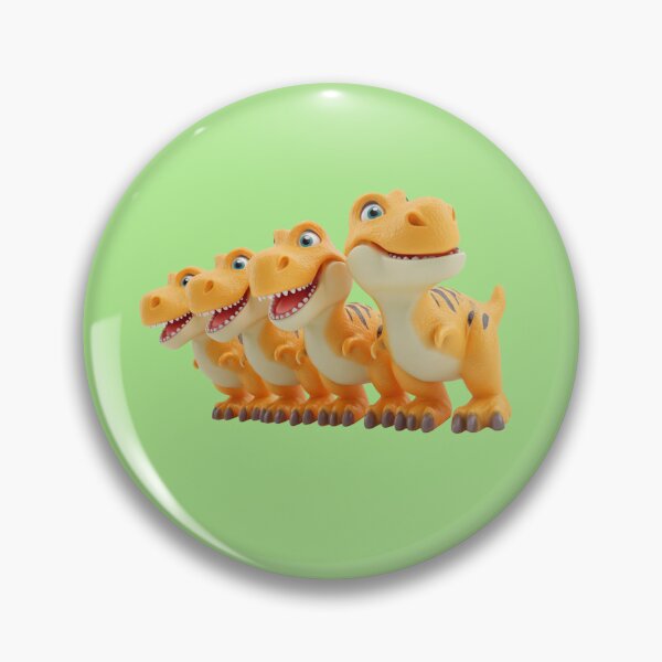 Item preview, Cute T-Rex Dino Squad - Orange Cartoon Tyrannosaurus Rex Line Up designed and sold by casualnature.