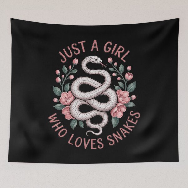 Item preview, Just a girl who loves Snakes Funny Christmas Gift designed and sold by Gogetgiggles.