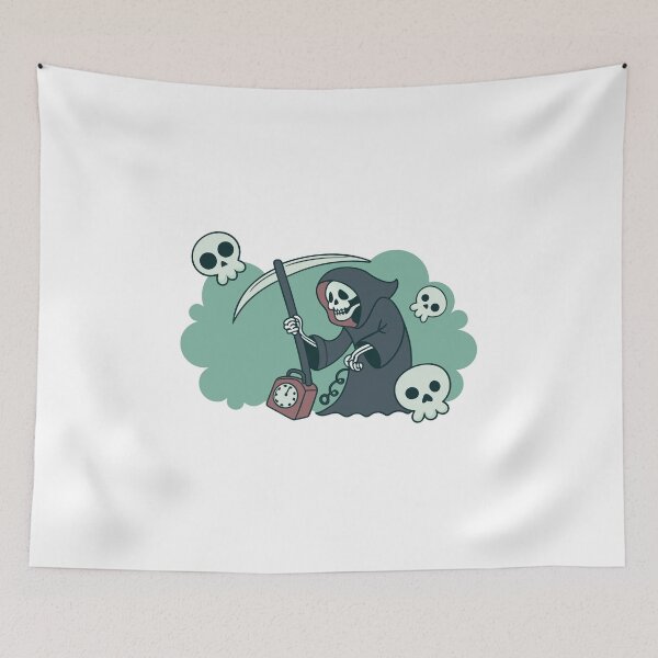 Item preview, Grim Reaper Hotline Illustration designed and sold by AL AMIN.