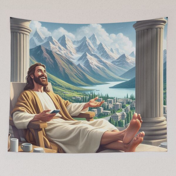 Item preview, Jesus taking a break designed and sold by JesusClub.