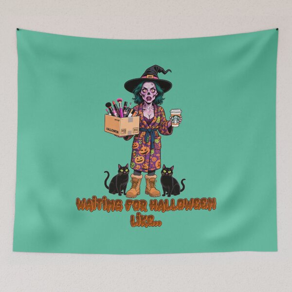 Item preview, Halloween Zombie Skeleton Sugar Skull Dia de los Muertos designed and sold by WHITE FLAME PRINTS.