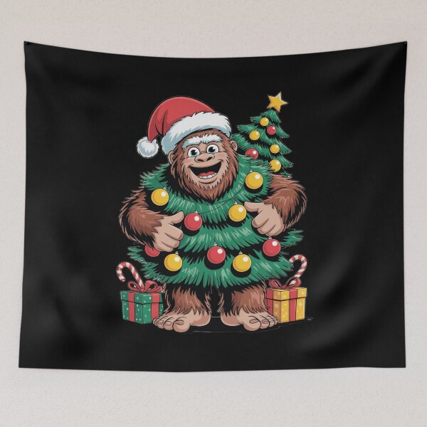 Item preview, Most Wonderful Christmas Bigfoot Christmas Tree Lights Xmas Boys Men Sasquax designed and sold by Gogetgiggles.