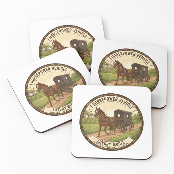 Item preview, 1 Horsepower Vehicle - Luxury Model - Funny Amish Horse & Buggy designed and sold by RedDelaney.