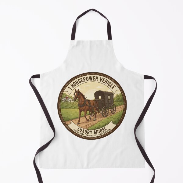 Item preview, 1 Horsepower Vehicle - Luxury Model - Funny Amish Horse & Buggy designed and sold by RedDelaney.